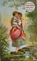 Will Hughes Stationers Trade Card ~ Fair Haven, VT.