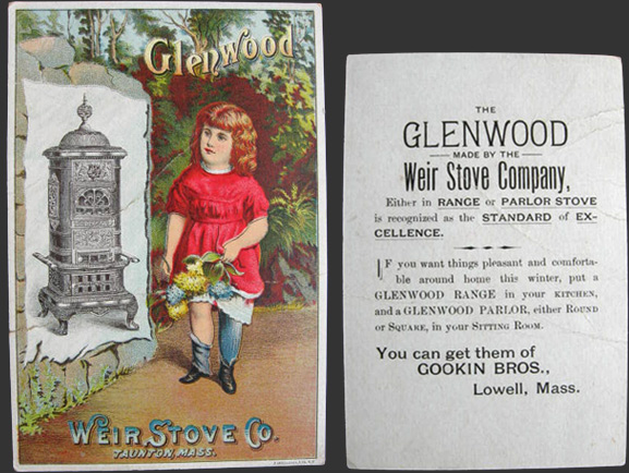 Weir Stove Co. Trade Card ~ Taunton, MA