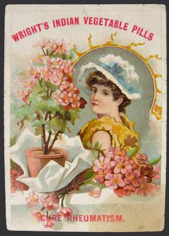 Wright's Indian Vegetable Pills Trade Card