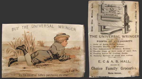Universal Wringer Washer Victorian Trade Card