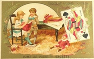 Antique Trade Card ~ Chocolat Guerin Boutron ~ Kids Read Books