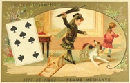 Antique Trade Card ~ Chocolat Guerin Boutron ~ Naughty Woman