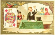 Antique Trade Card ~ Chocolat Guerin Boutron ~ Boy Makes Speech