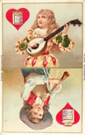 Antique Trade Card ~ Liebig Playing Card ~ Musicians