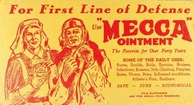 Vintage Mecca Ointment Advertising Ink Blotter