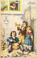 Trade Card ~ Three Ball Washing Crystal ~ Kids in a Band