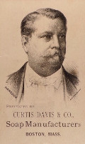 Antique Trade Card ~ Curtis Davis Welcome Soap ~ Winfield Hancock