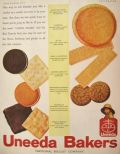 1931 Nabisco Uneeda Cookie Ad ~ Many Cookies