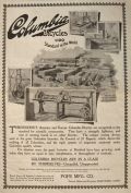 1896 Pope Mfg. Columbia Bicycles Ad ~ Testing Devices