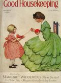 1930 Good Housekeeping Cover ~ Jessie Willcox Smith ~ Child Helps Mom with Yarn