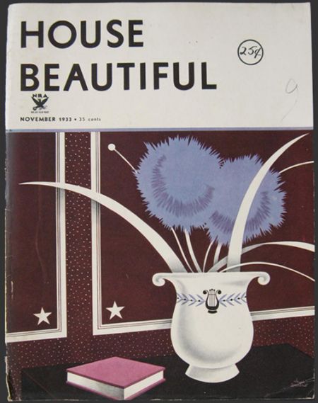 1933 House Beautiful Cover ~ Henry Stalhut