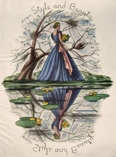 1935 McCall's Style & Beauty Print ~ Vladimir Bobri