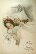 1912 Harrison Fisher Print ~ Child Sleeps with Doll