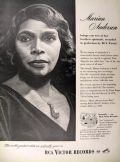 1947 RCA Victor Records Ad ~ Marian Anderson