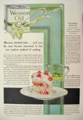 1929 Wesson Oil Ad ~ Strawberry Shortcake Recipe