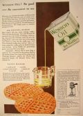 1930 Wesson Oil Ad ~ Velvet Waffle Recipe