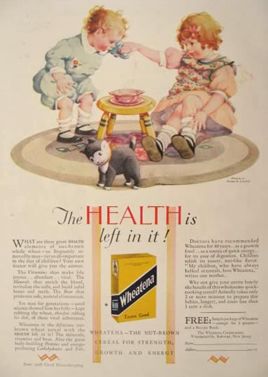 1928 Wheatena Ad ~ Eleanor Campbell Art