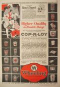 1929 Wheeling Metalware Ad ~ Water Pail, Wash Tub, Rubbish Burner, etc.