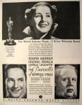 1934 Barretts of Wimpole Street Movie Ad ~ Norma Shearer