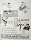 1935 Windex Ad ~ Washes Windows Without Water