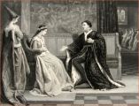 The Wooing of Henry V ~ Antique Print ~ Shakespeare